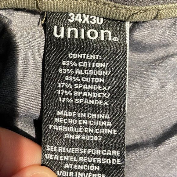 NWT‎ UNION Green Boot Cut Pants - Picture 8 of 10